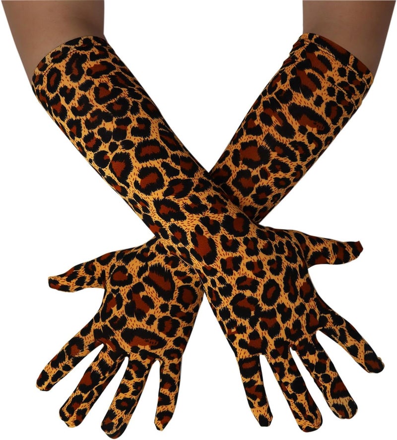 Sheface Men's and Women's 15'' Long Spandex Banquet Party Wedding Gloves - Stretchy Costumes - Image 1